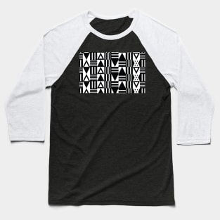 Black and White Africa Baseball T-Shirt